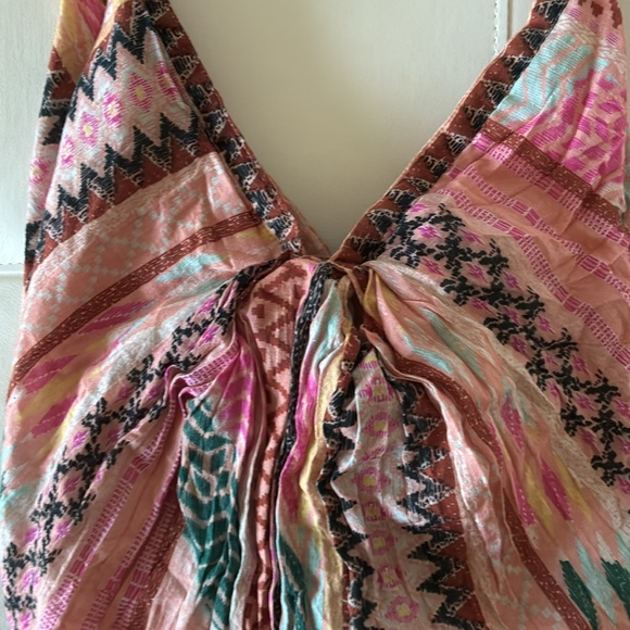 Macchia di Ruginne Bohemian Colorful Tribal Colorblock Patterned Women's Bag - Picture 9 of 12